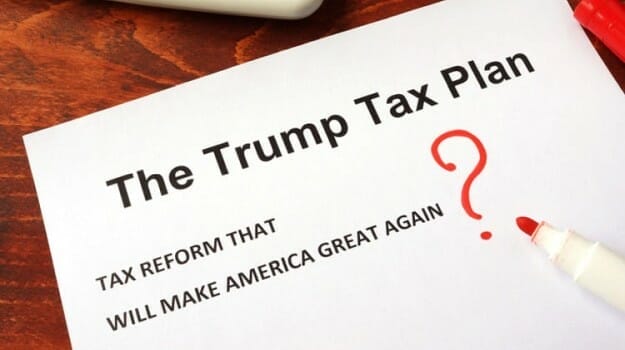 trump tax plan written on paper | Tax Relief Center’ Best of 2017