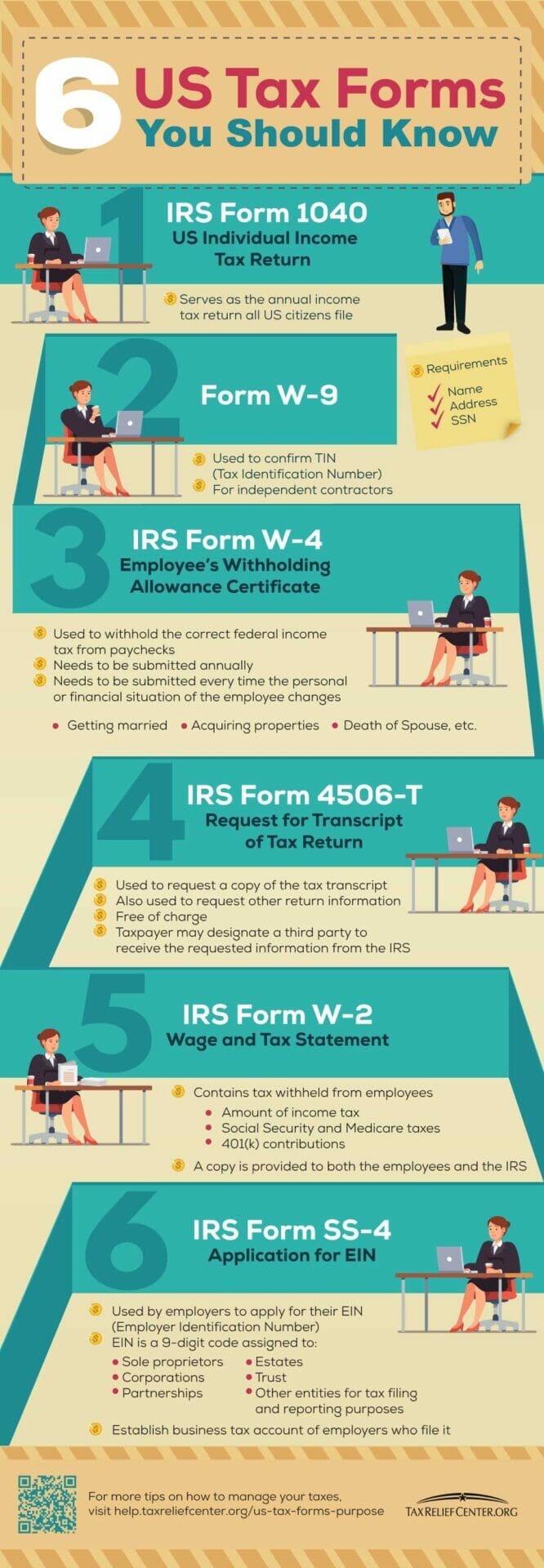 9 Common US Tax Forms and their Purpose [INFOGRAPHIC]