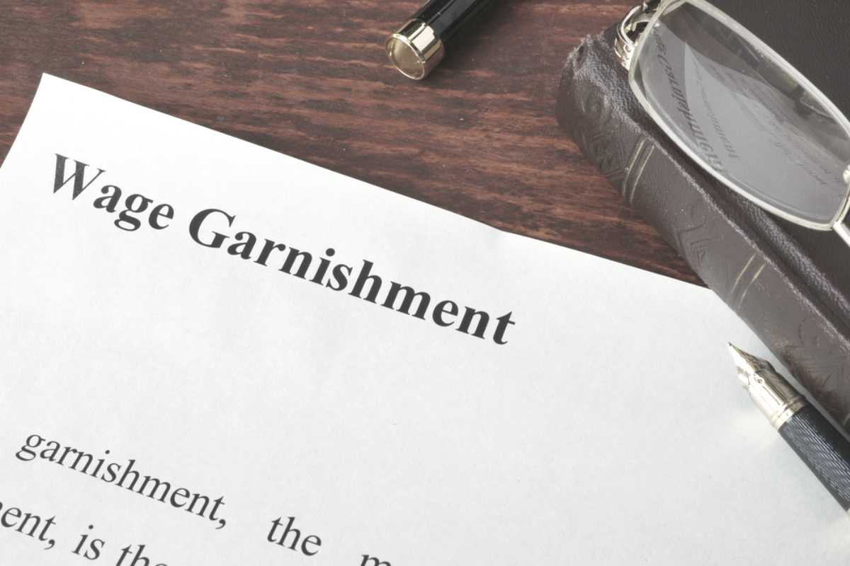 wage garnishment written on paper payment | Things To Consider When Choosing An IRS Payment Plan | irs payment plan